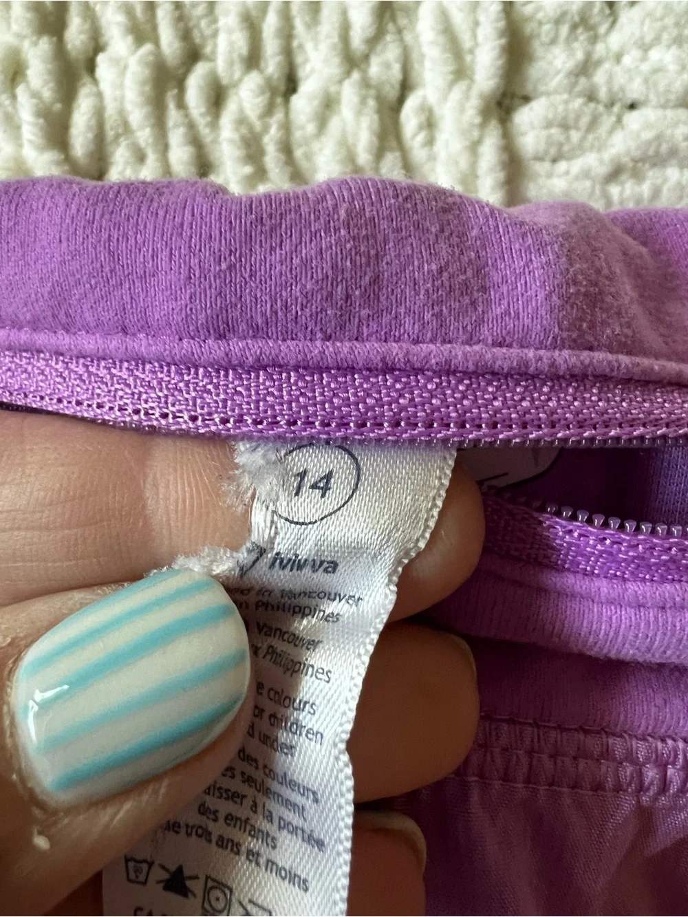 Ivivva by lululemon Purple Athletic Shorts with Zipper Pocket